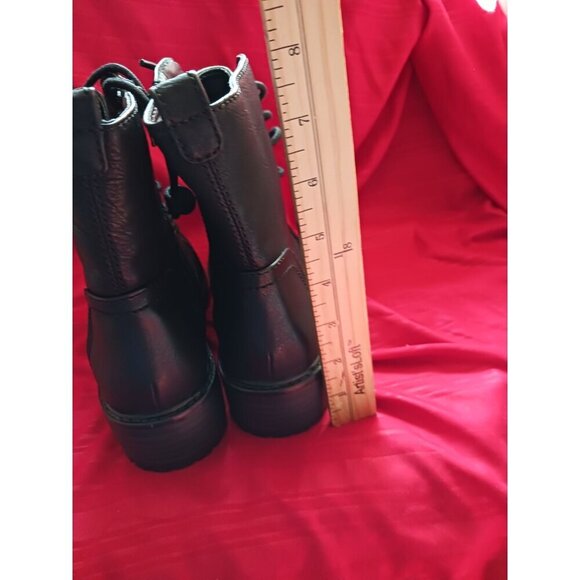 Seychelles Womens Black Combat Boots 6.5M Amy Lace-Up & Side Zipper - Picture 13 of 13